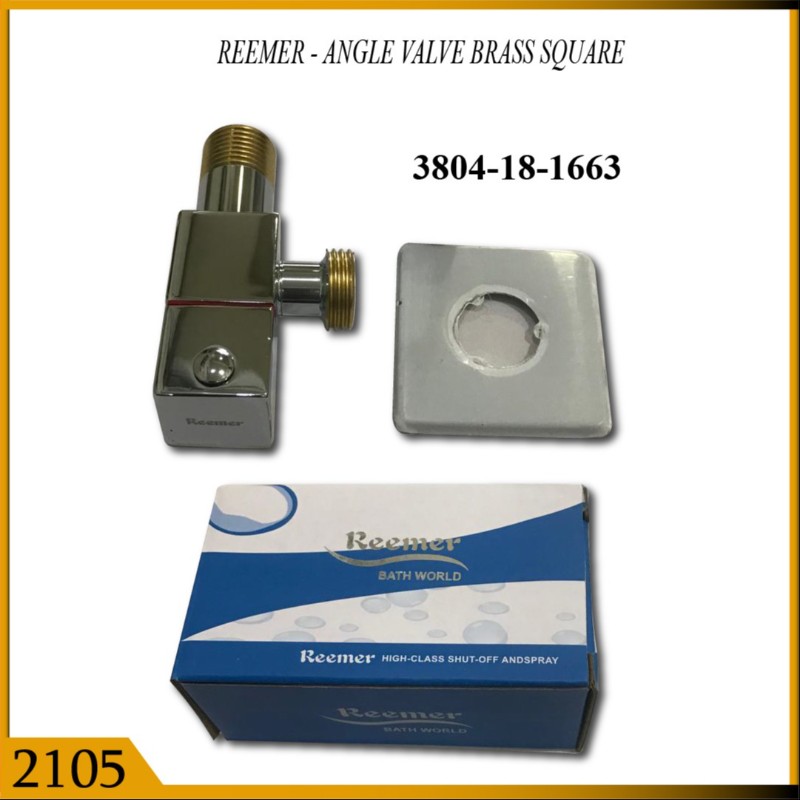 ANGLE VALVE BRASS SQ REEMER (2105)